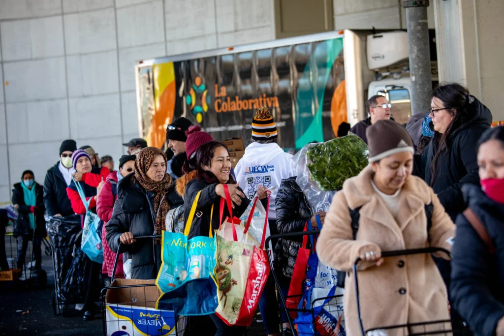 Community Thanksgiving food drive.