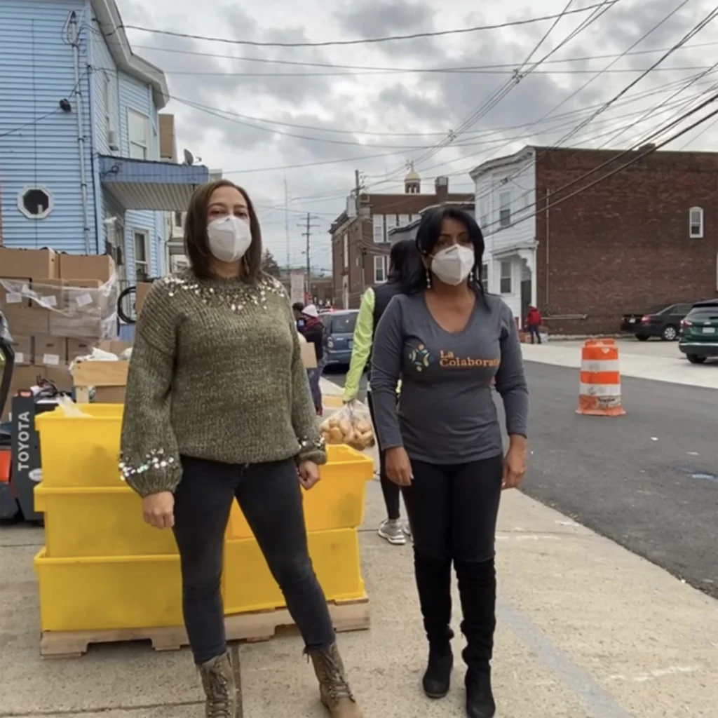 People wearing masks
