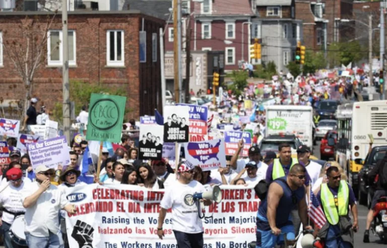 Protest in the street