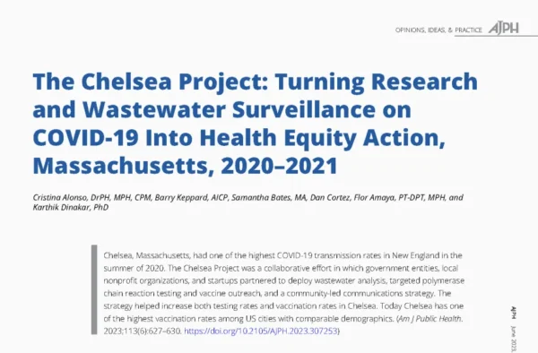 The Chelsea Project: Turning Research and Wastewater Surveillance on COVID-19 Into Health Equity Action, Massachusetts, 2020–2021