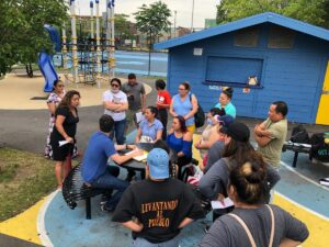 La Colaborativa Team strategizing