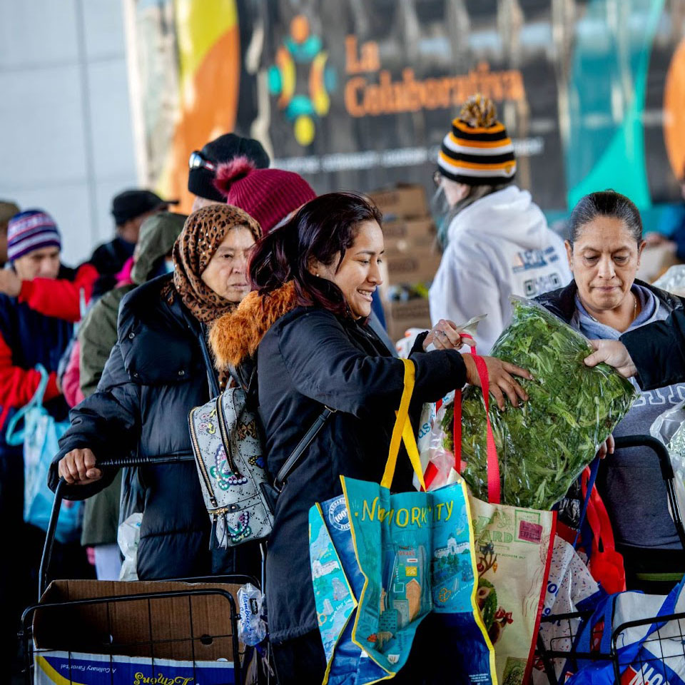 Community Thanksgiving food drive.