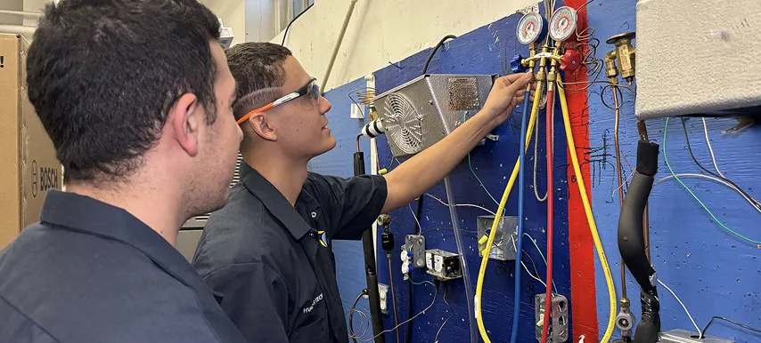 HVAC students
