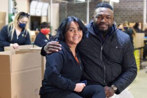 Gladys Vega and David "Big Papi" Ortiz