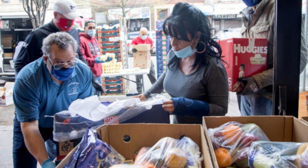 Gladys and Food pantry helpers