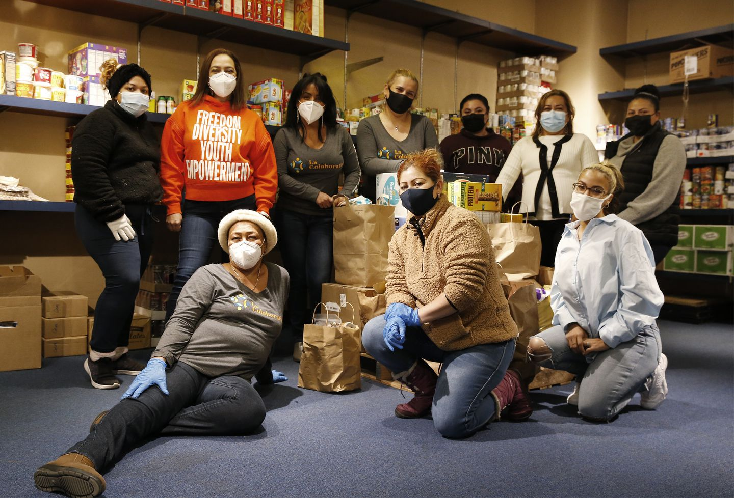 Food pantry team at La Colaborativa